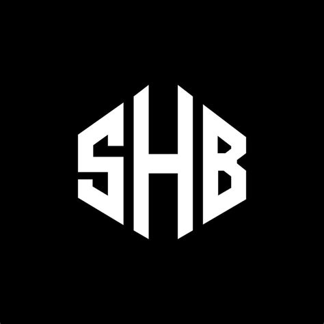 SHB letter logo design with polygon shape. SHB polygon and cube shape ...