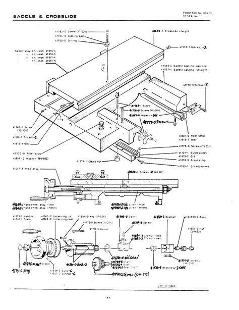 Clausing Colchester Lathe Series 8100 Model 21" Service and Parts ...