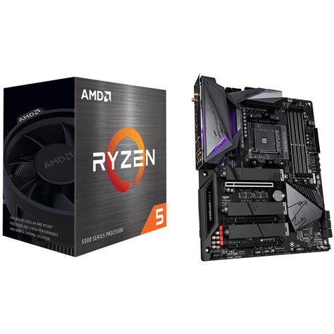 AMD Ryzen 5 5600X 3.7 GHz Six-Core AM4 Processor & Gigabyte