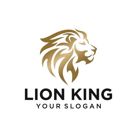 Lion Head Logo Design Template 7619542 Vector Art at Vecteezy