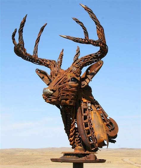 Old Farm Equipment And Scrap Metal Turned Into Stunning Sculptures | Scrap metal art, Metal art ...