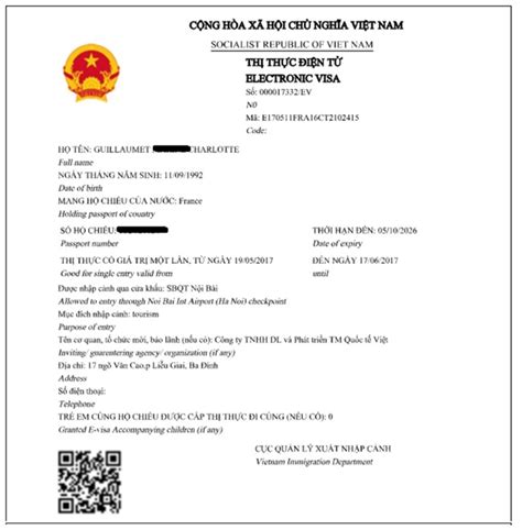 VIETNAM VISA FORMS AND SAMPLE DOWNLOADS