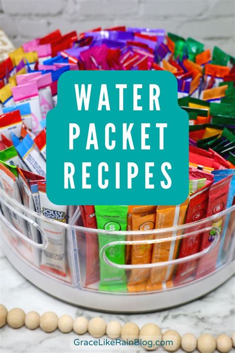 Flavored Water Recipes Using Water Flavor Packets | Flavored water ...