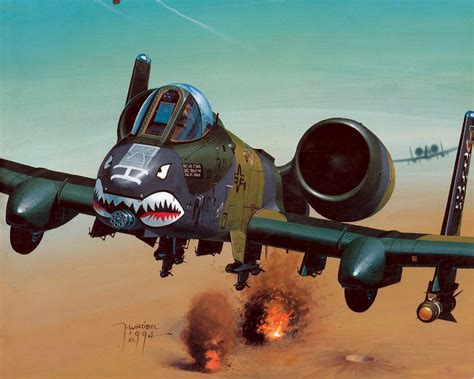 Un A-10 Warthog | Aviation art prints, Aircraft painting, Aviation art