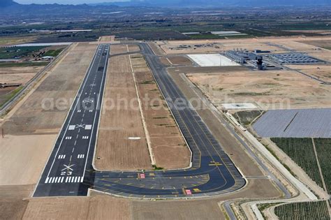 MURCIA CORVERA from above - New Murcia Corvera airport in the region of Murcia in Spain