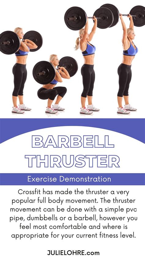 Barbell Thrusters • Julie Lohre