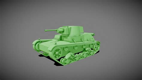 Panzer 7TP Tank Base Mesh - Buy Royalty Free 3D model by TankStorm ...