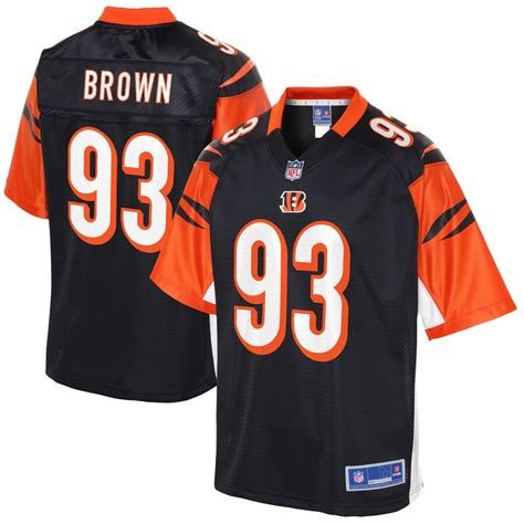 Men's Cincinnati Bengals Andrew Brown NFL Pro Line Black Player Jersey