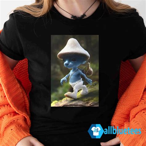 Smurf Cat Realistic Cat Mushroom T-Shirt | Allbluetees.com