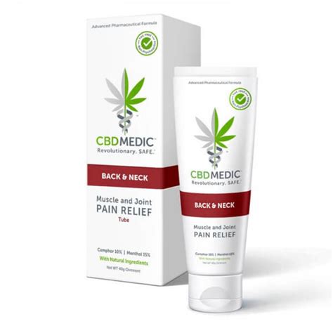 CBD Medic Back and Neck Pain Relief Cream | CBD Live Natural