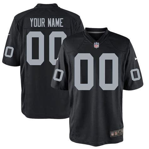 Men's Oakland Raiders Nike Black Custom Game Jersey