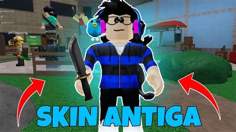 JOGANDO MURDER MYSTERY COM MINHA SKIN ANTIGA NO ROBLOX - YouTube