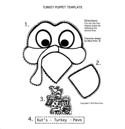 Turkey Body Parts Template
