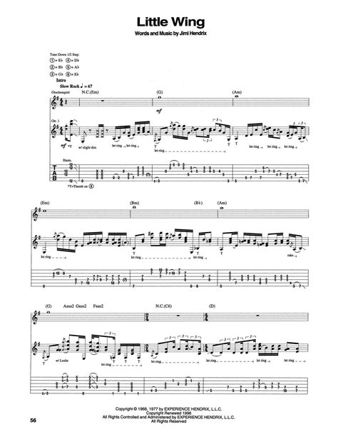 Little Wing by Jimi Hendrix - Guitar Tab - Guitar Instructor