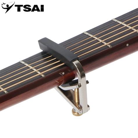 TSAI Mental Capo Tuner Chromeplate Capo Musical Instrument Accessories For Guitar Electric ...