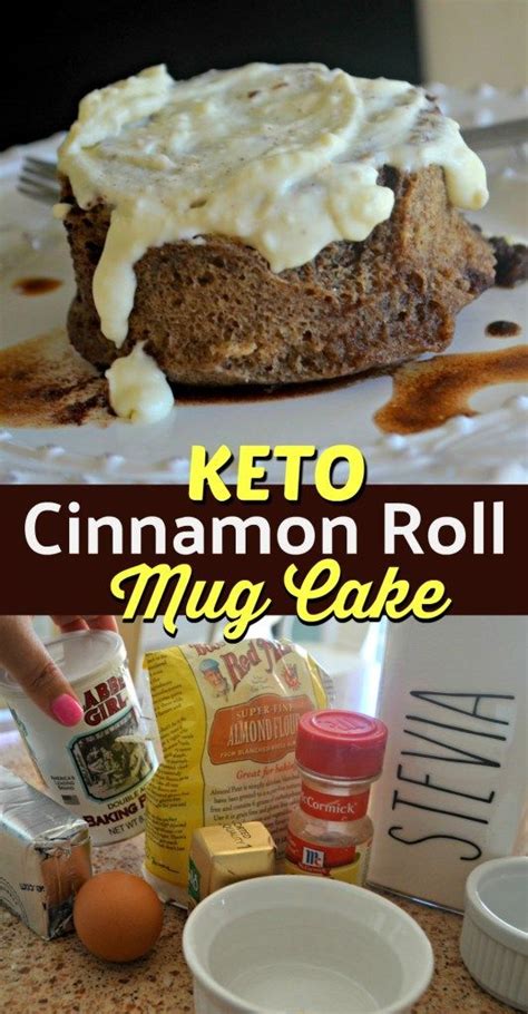 Easy Keto Cinnamon Roll Mug Cake - 40 Day Shape Up