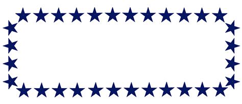 Blue Star Border Clip Art