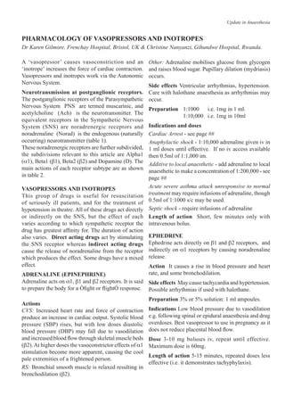 Pharmacology of-vasopressors-and-inotropes | PDF