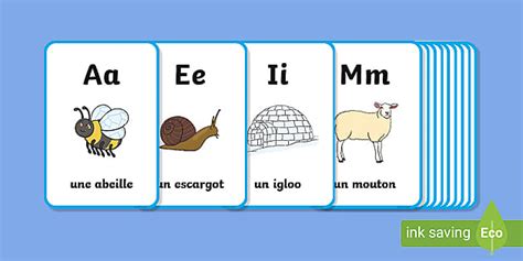 👉 French alphabet flashcards printable - KS1 - Twinkl Resource