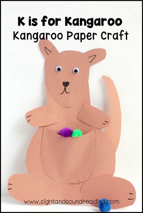 Letter K Craft: Kangaroo