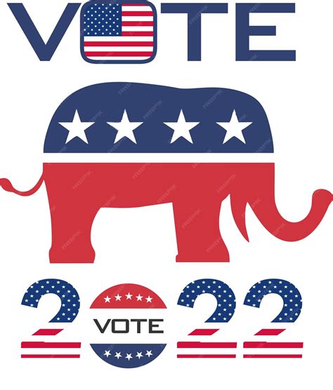 Premium Vector | Vote to Democrats Logo USA Flag