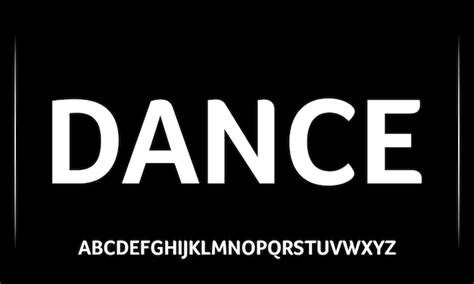 Premium Vector | The word dance is on a black background