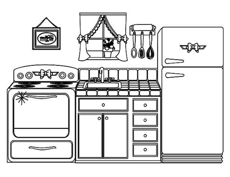 Kitchen Coloring Pages Free Printable Coloring Pages