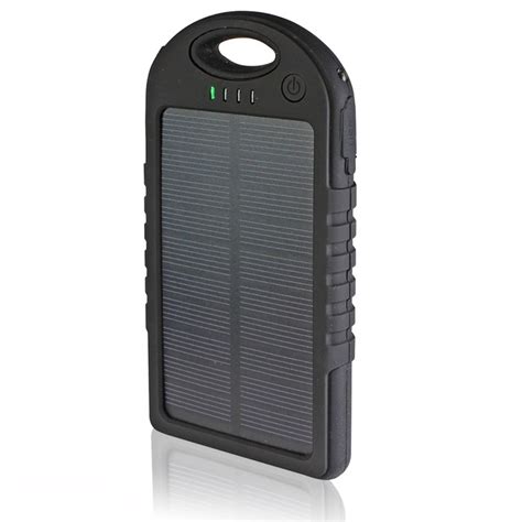 10,000 mAh Water-Resistant Solar Charger for Mobile Devices - Tanga