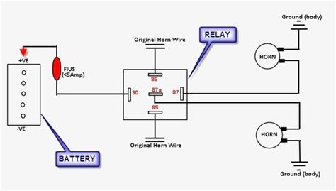 Horn Relay Wiring Diagram 4 Pin