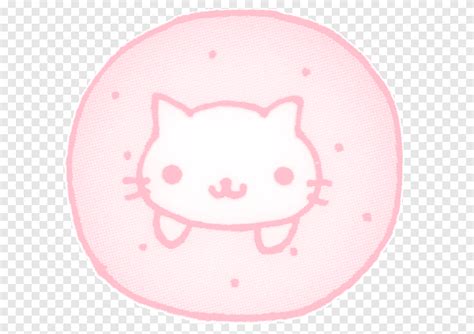 Cat pink ico and, round pink emoji, png | PNGEgg