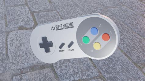 Super Nintendo controller : r/3Dmodeling