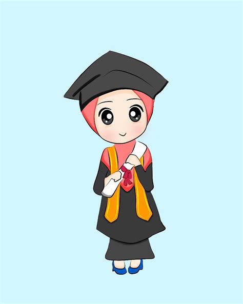 Kartun wisuda | Ilustrasi karakter, Kartun, Wisuda