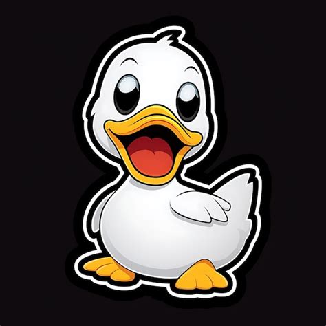 Premium Photo | Cute and adorable duck stickers illustration