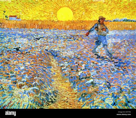 Vincent van Gogh, The Sower (Sower with Setting Sun). 1888. Post ...