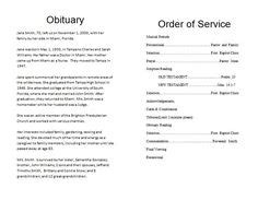 38 Funeral program samples ideas | funeral programs, funeral, funeral ...