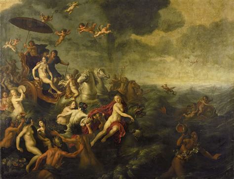 Acis and Galatea. 1651 Painting | Adriaen van Nieulandt (I) Oil Paintings