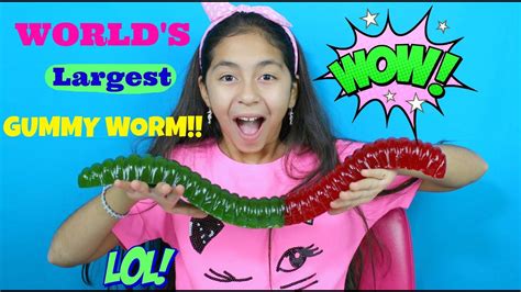 World's Largest Gummy Worm | B2cutecupcakes - YouTube