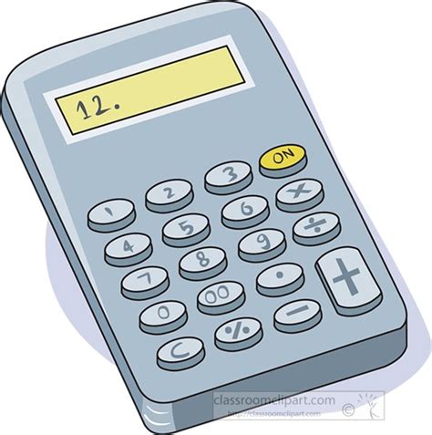 Mathematics Clipart - math-calculator-913 - Classroom Clipart