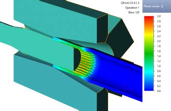 Rotary swaging and radial forging | QForm