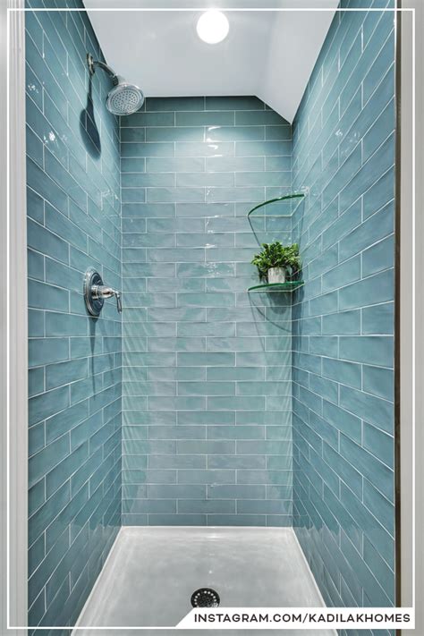 Blue Subway Tile, Master Bathroom Remodel Ideas | Bathroom remodel master, Subway tile showers ...