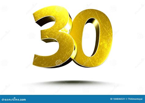 30 gold number. stock illustration. Illustration of cost - 184846531