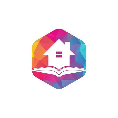 Book house logo design template. House and book logo vector icon 13216697 Vector Art at Vecteezy