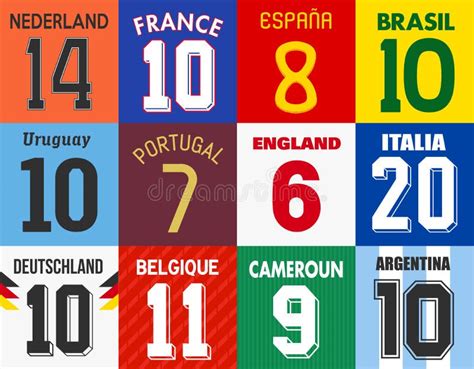 Soccer Shirt Numbers Stock Illustrations – 354 Soccer Shirt Numbers ...