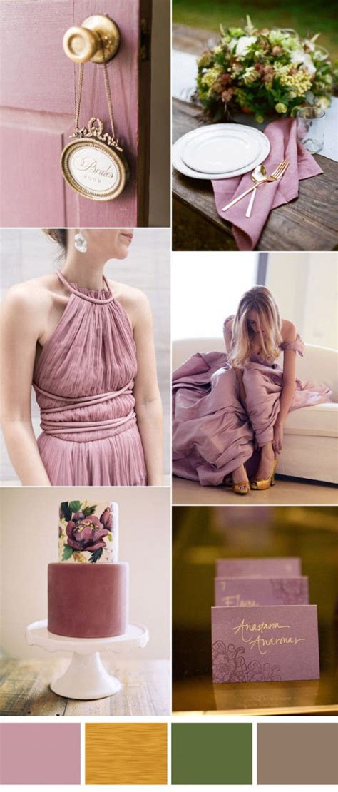 Mauve Rose Gold Wedding Theme | Mauve wedding colors, Wedding color ...