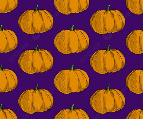 Pumpkin Pattern Vector On Beige Background, Decoration, Seamless, Background Background Image ...