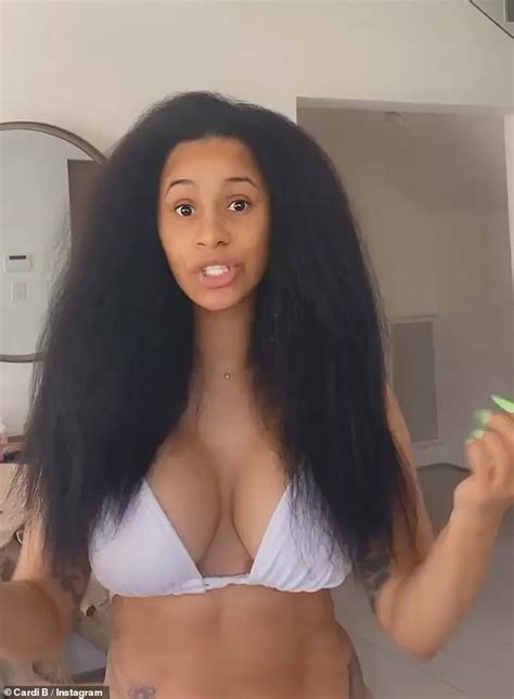 Cardi B embraces her natural 'hair texture' on Instagram: 'This is really how my hair is ...