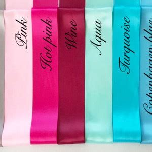 Many Colors. Bride to Be Sash. Bachelorette Party - Etsy