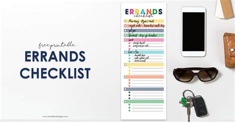 Errands Checklist Printable | Free Template Download