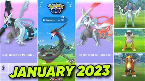 January Month Legendary Pokemon in Pokemon Go 2023 | January 2023 Raid ...