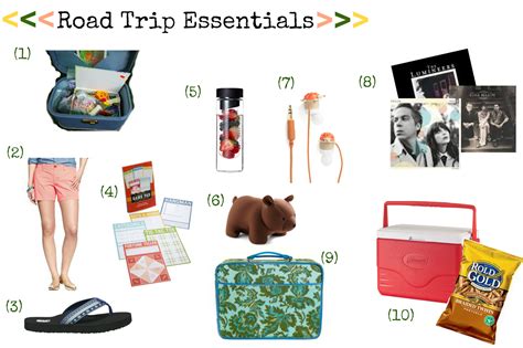 This, too: ROAD TRIP ESSENTIALS